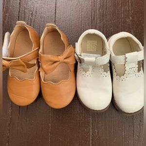 Two Pairs of Little Girl Mary Jane Shoes